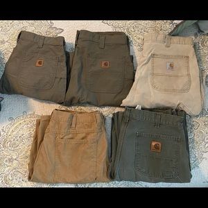 Carhartt Work Pants Lot (4) w/ bonus pair